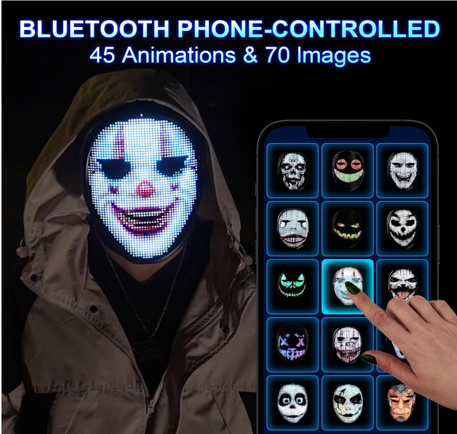 PhantomFace™️ LED Halloween Mask