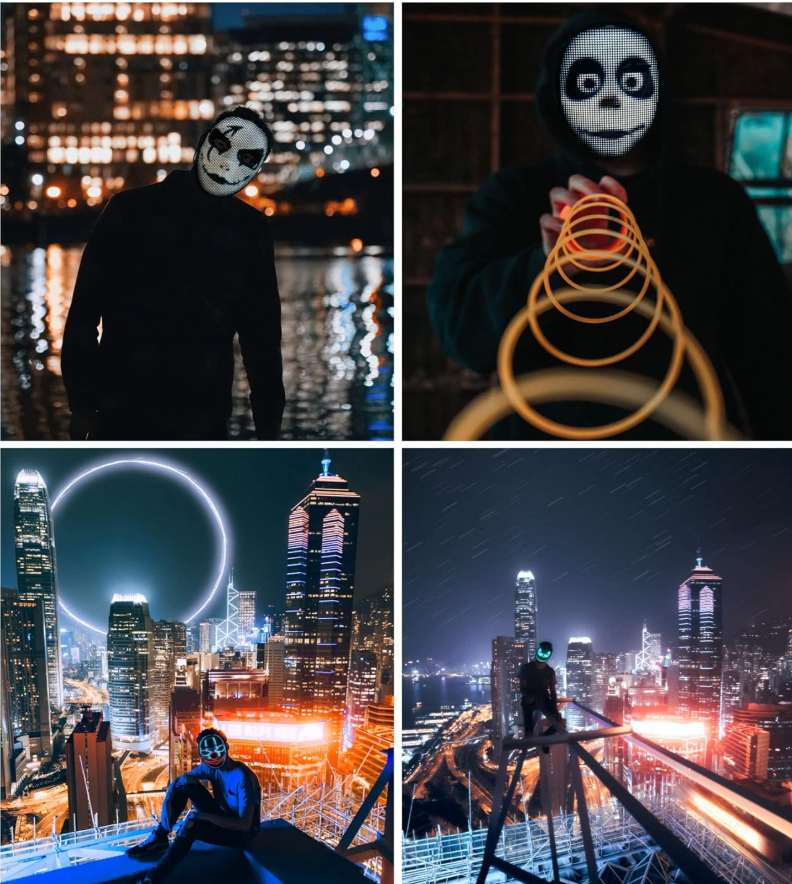 PhantomFace™️ LED Halloween Mask