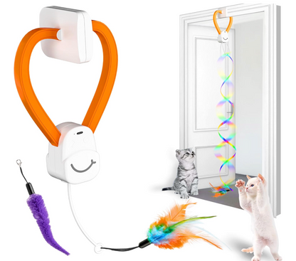 Pounce Pal™️ Interactive Door Hanging Cat Toy