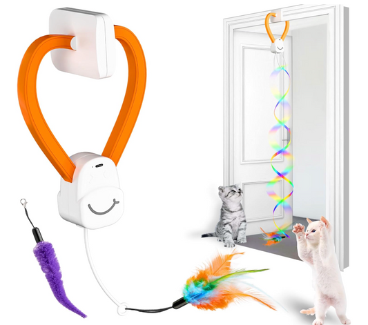 Pounce Pal™️ Interactive Door Hanging Cat Toy