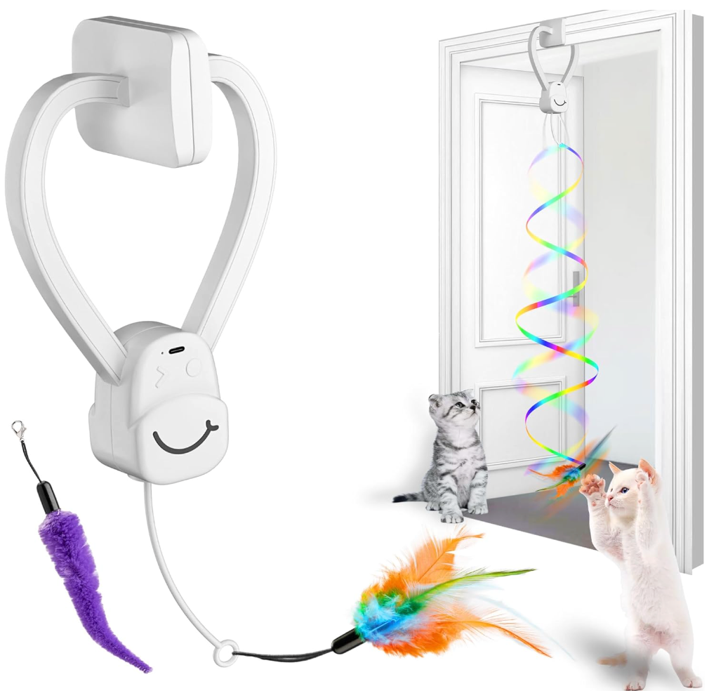 Pounce Pal™️ Interactive Door Hanging Cat Toy