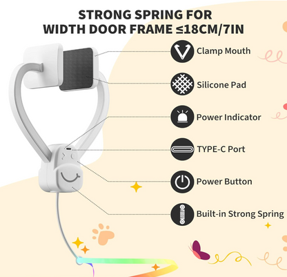 Pounce Pal™️ Interactive Door Hanging Cat Toy